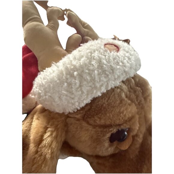 VTG Y2k Christmas Hound Dog Smart Ind. Group Sings "Jingle Bells" Toy Plush Read - Picture 3 of 15